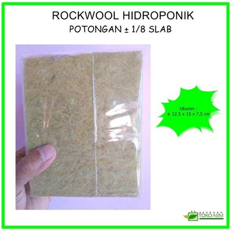 Jual Rockwool Media Tanam Hidroponik Potongan Isi Slab Di Lapak