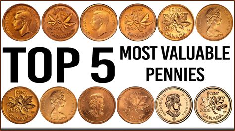 Top 5 Most Valuable Pennies Rare Canadian Pennies In Your Pocket