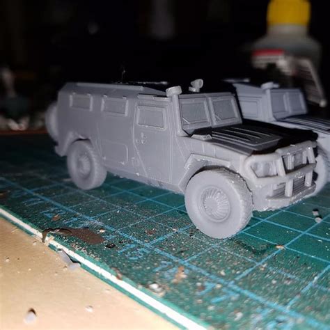 3D Printable Gaz 2660 Tigr Tiger Modern Rusian Army SUV Early Version