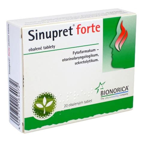 SINUPRET Forte 20 obalených tablet Lékárna Damona