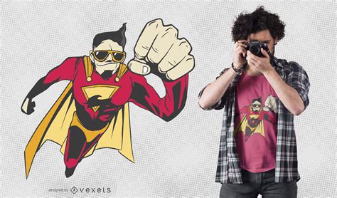 Cool Superhero T-shirt Design Vector Download