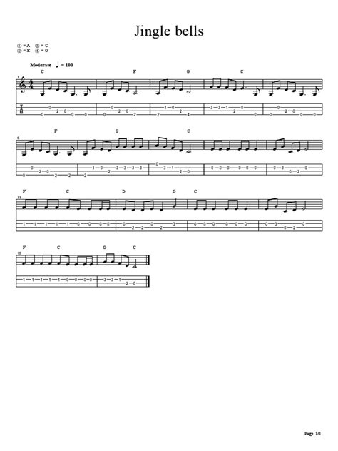 Jingle Bells Ukulele Pdf