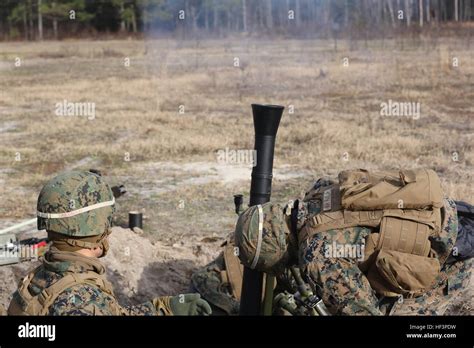 Marines With 2nd Battalion 2nd Marine Regiment Fire A Round Down