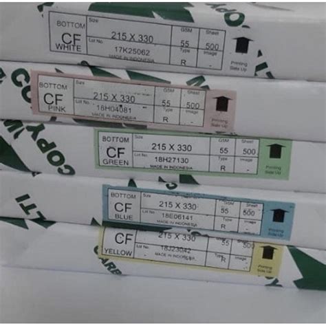 Jual Kertas Ncr Bottom F Multicopy Lembar Shopee Indonesia