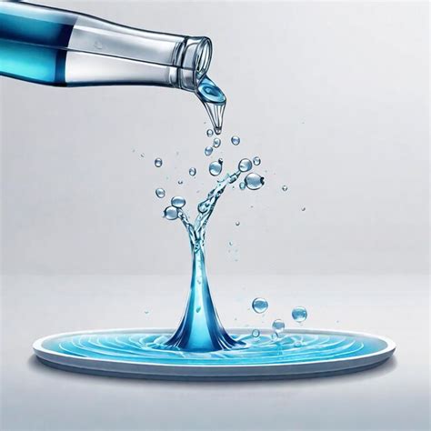 Glass Of Water With Splash And Ice Cubes On A White Background Premium Ai Generated Image