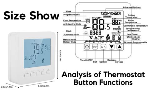 Jadeshay Thermostat Programmable Thermostat Digital Temperature