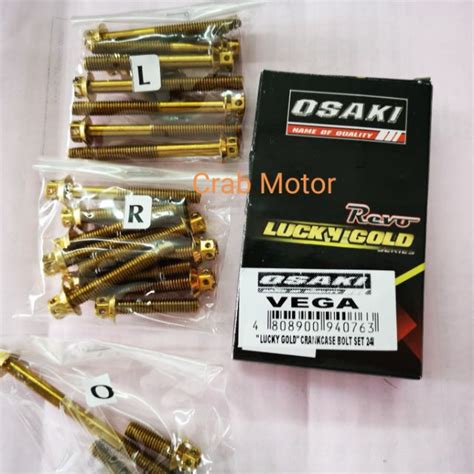 Osaki Crankcase Bolt Set Vega Vega Force Fi Pcs Shopee