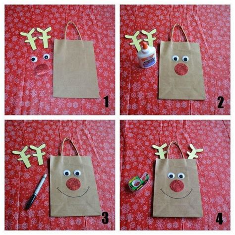 Reindeer Brown Paper Bag Craft T Bags Diy Reindeer Diy Crafts