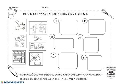 Receta Del Pan Worksheet Recetas De Pan Rompecabezas Para Imprimir