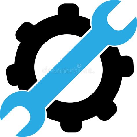 Vektor Symbol Silhouette Von Auto Und Werkzeugmaschinen