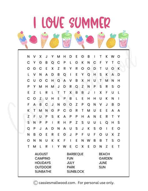 Fun Word Searches Printable