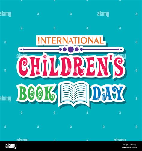 Vector illustration of International Children's book day poster ...