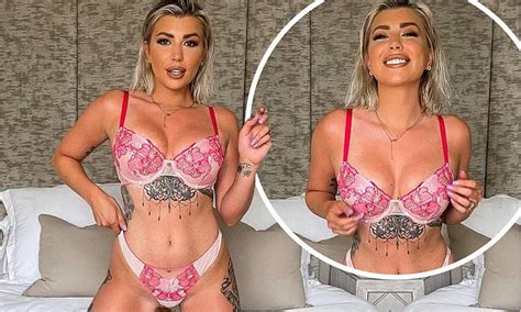 Olivia Bowen Sets Pulses Racing In Pink Floral Lingerie As She Poses In Bed For Sizzling New