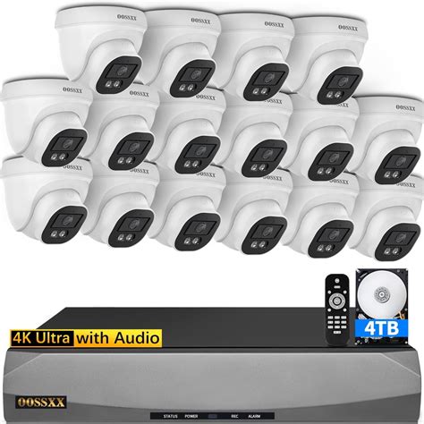 OOSSXX 4K 8 0 Megapixel 130 Ultra Wide Angle With Audio PoE Dome