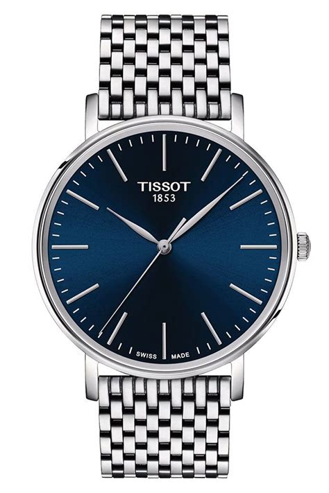 Tissot Herrenuhr Everytime Stahl Blau T Uhrcenter