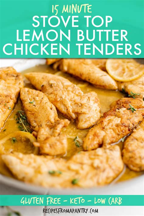 Chicken Tenders Lemon Garlic Butter Recipes From A Pantry