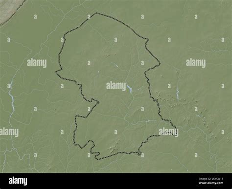 Nord Region Of Burkina Faso Elevation Map Colored In Wiki Style With