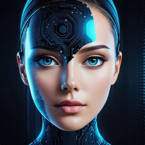 Premium Ai Image Abstract Digital Human Face Artificial Intelligence