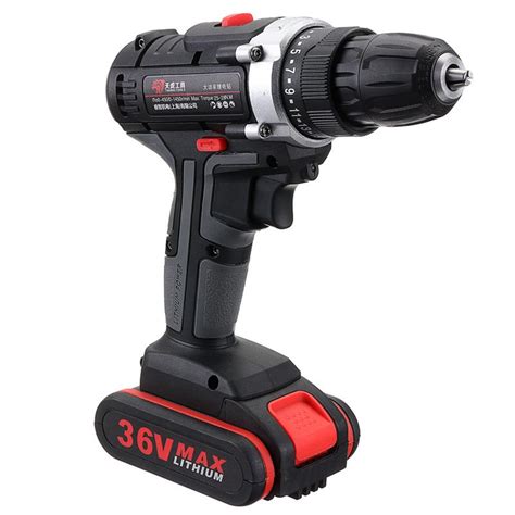 2021 36v Cordless Power Drills Dual Speed Electric Screwdriver Drill