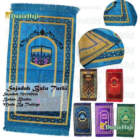 Jual Sajadah Bludru Alydrus BESAR Ukuran 70 110 CM Sajadah Turkey