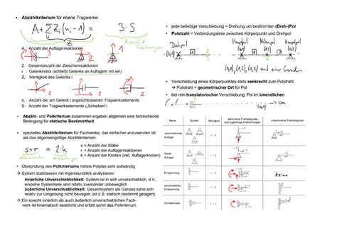 Formelsammlung TM1 Technische Mechanik 1 S Studocu