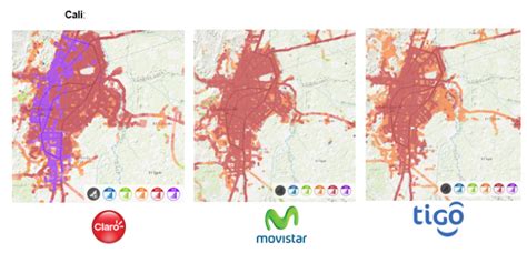 Estos Son Los Mapas De Cobertura 5g En Colombia De Claro Movistar Y