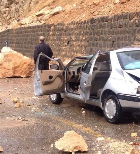 آخرین خبر ریزش سنگ بر روی خودرو در جاده کندوان و مرگ یک نفر