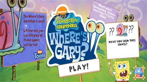 Wheres Gary Online Game Encyclopedia Spongebobia Fandom