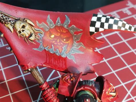 Orc Banner Free Hand Rwarhammer