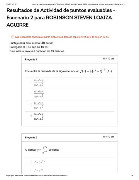 Actividad De Puntos Evaluables Escenario 2 Calculo 2 Intento 1