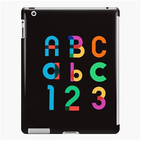 Funda Y Vinilo Para Ipad Letras Y N Meros Coloridos De Milldoll