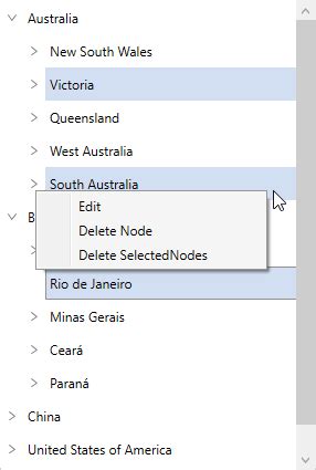 Context Menu In Wpf Treeview Control Syncfusion