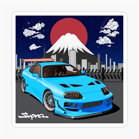 Nippon Jdm Toyota Supra Mk Poster For Sale By Joshirosung Redbubble