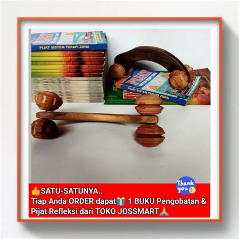 JOSSTERAPI BUKU DAN ALAT PIJAT KAYU REFLEKSI TERAPI AKUPUNTUR MODEL