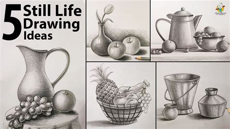 Drawing For Beginners Still Life Easy Step By Step With Pencil