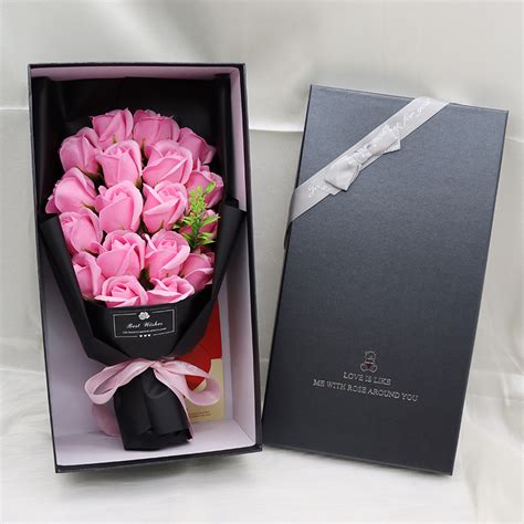 Jiditech Pcs Rose Bouquet Box Valentine S Creative For Mother S Day