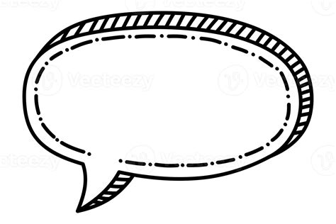 Hand Drawn Speech Bubbles Png