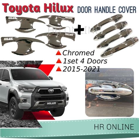 Toyota Hilux Revo Rocco Door Handle Cover Inner Bowl Cover Chromed 2021