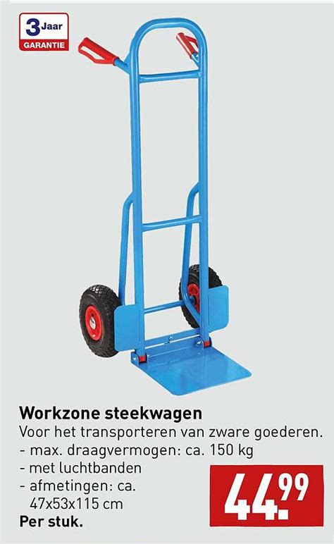 Workzone Steekwagen Aanbieding Bij Aldi Folders Nl