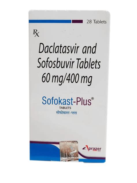 Aprazer Sofokast Plus Tablets Sofosbuvir Mg Daclatasvir Mg At Rs