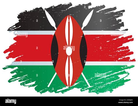 Flag of Kenya, Republic of Kenya. Template for award design, an ...