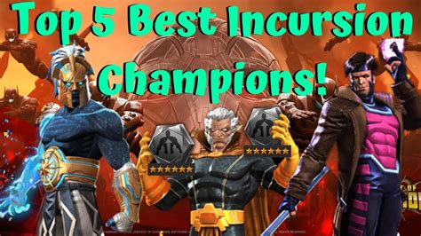 Top 5 Best Champs For Incursions Zone 20 Pushes 6 Sig Stones Marvel Contest Of Champions