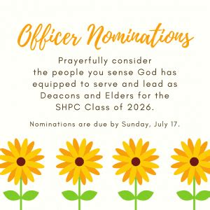 Officer Nominations 2022 Sequoyah Hills Presbyterian Church