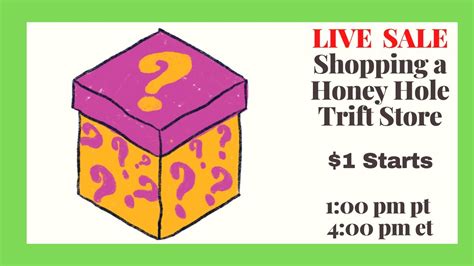 Shopping A Honey Hole Thrift Store Live Sale Youtube