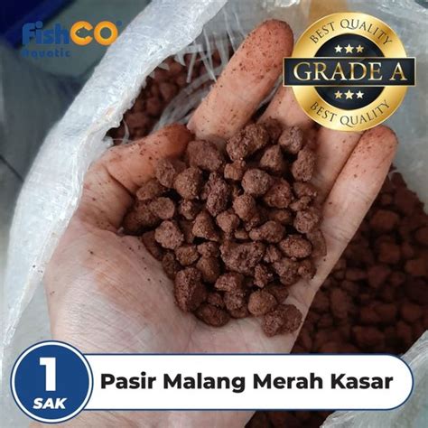 Jual Media Tanam Pasir Malang Merah Akuarium Aquascape Gosend Grab