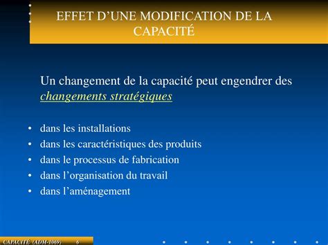 PPT Gestion de la capacité PowerPoint Presentation free download