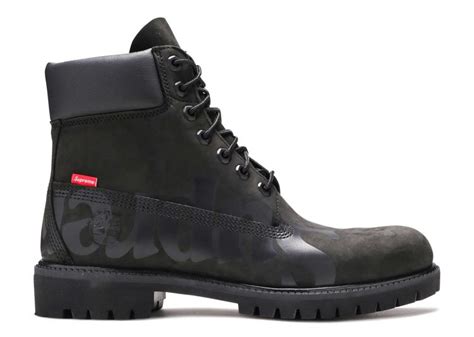 Supreme X 6 Inch Premium Waterproof Boot Big Logo Black Timberland Tb 0a2msq 001 Black