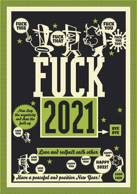 FUCK 2021 Boomerang Cards