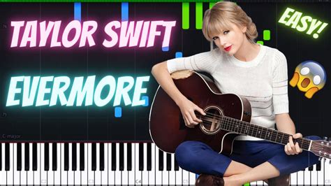 Taylor Swift Evermore Piano Tutorial Ft Bon Iver Piano Tutorial