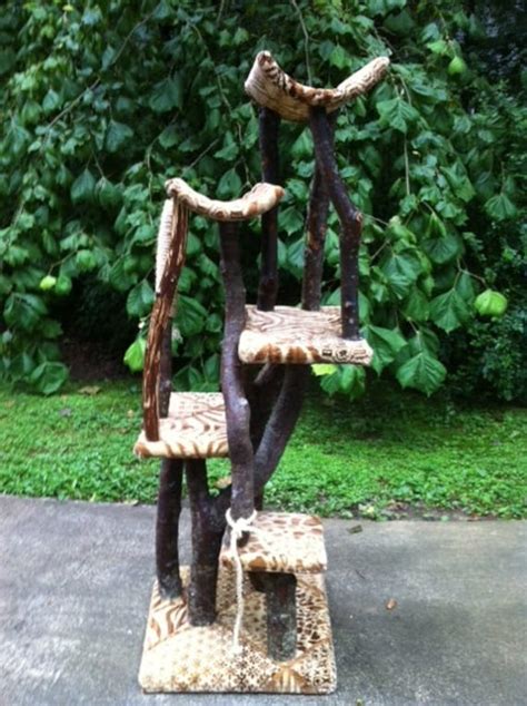 Items Similar To Rustic And Unique Cat Tree On Etsy